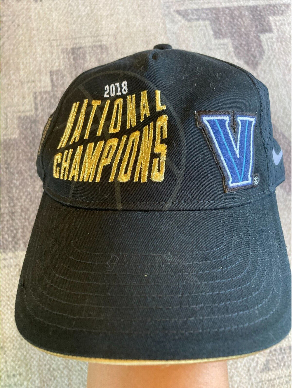 Nike Villanova Wildcats 2018 National Champions NCAA Black Locker Room Hat